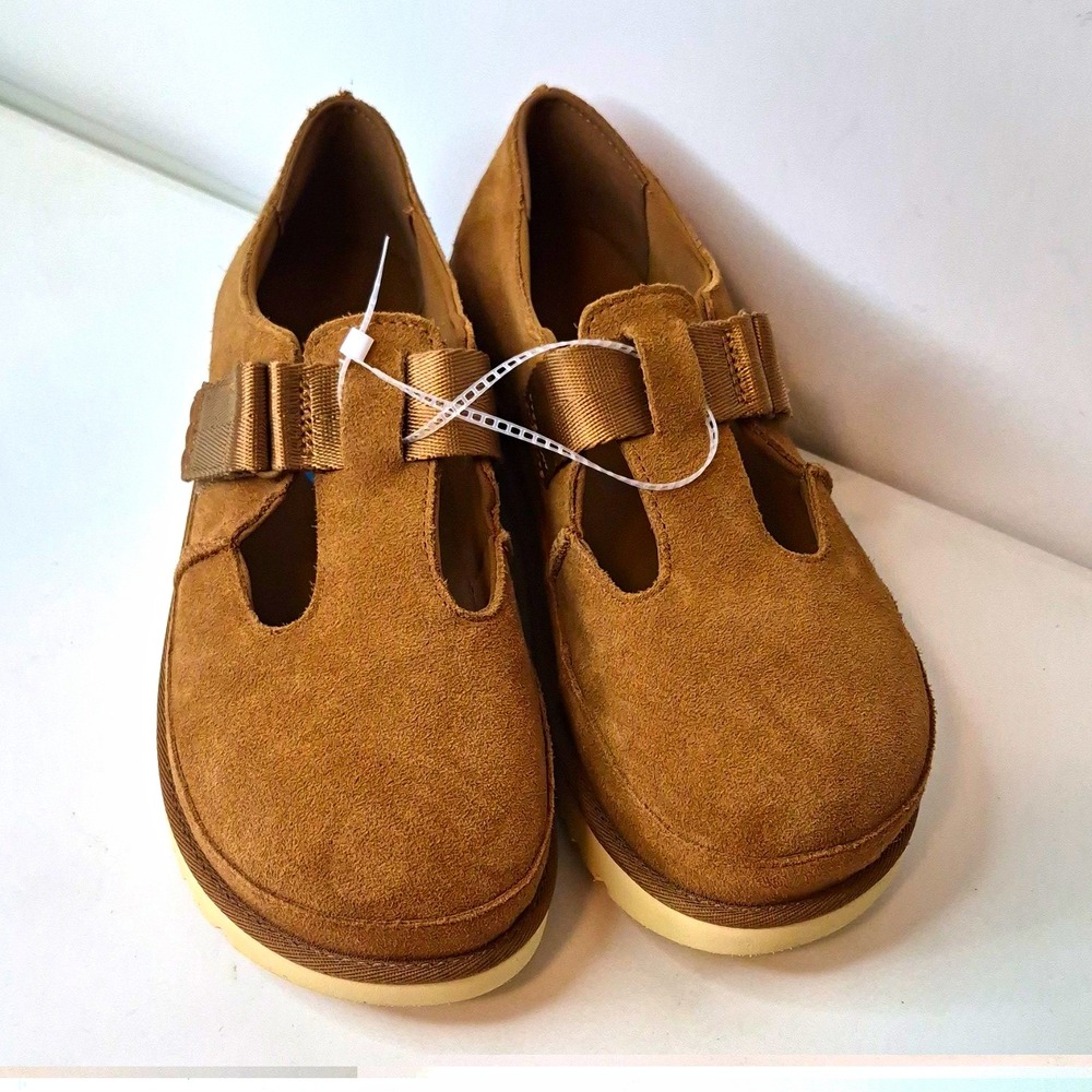 UGG Men's Brown Suede Slip On Strap Buckle Casual Shoes Round Toe US 10 EU 41
